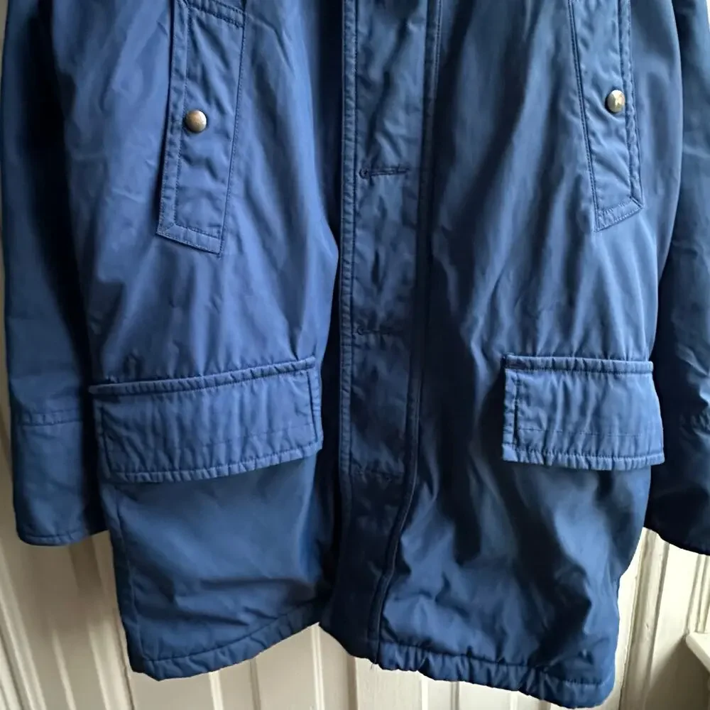 Banana Republic Snorkel Parka Coat Bright Royal